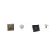 Brass Square Studs with Base Pins (Pack of 50)